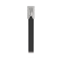 PANDUIT Cincho Pan-Steel™ de Acero Inoxidable 316, de 521mm de largo, Color Negro, Exterior Resistente a Rayos UV, Paquete de 100pz MOD: MLTFC6S-CP316