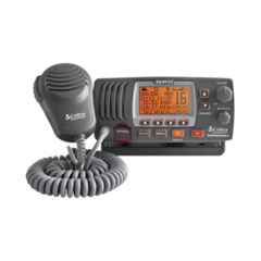 COBRA Radio móvil marino VHF clase D con función de megafonía y grabador automático de 20 segundos de audio recibido. cuenta con los canales Internacionales, de Canadá y Estados Unidos MOD: MRF57B