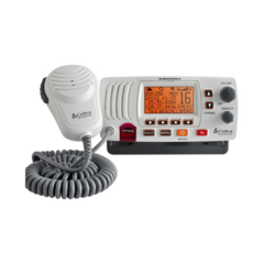 COBRA Radio móvil marino VHF clase D con función de megafonía y grabador automático de 20 segundos de audio recibido. cuenta con los canales Internacionales, de Canadá y Estados Unidos MOD: MRF57W
