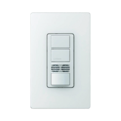 LUTRON ELECTRONICS Interruptor con Sensor de Ocupación, Doble Tecnología Para Detección de Movimiento, Color Blanco MOD: MSB202SW