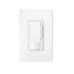 LUTRON ELECTRONICS (XCT) Atenuador con sensor de presencia, apagado automático, ideal para dormitorios, recamaras o cocina. MOD: MSCL-OP153M-WH