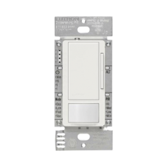 LUTRON ELECTRONICS Atenuador 0-10V con sensor de presencia, recomendable para baños, oficinas privadas, etc. 2AMP MOD: MSZ101WH