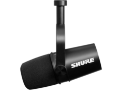 Shure MV7-K Micrófono para Podcast y Home Office - Negro, Modelo Shure, Ajuste de Audio Integrado, Conexión USB, Cardioide, Compatible con Mac y Windows - comprar en línea