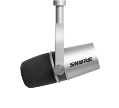 Shure MV7-S Micrófono para Podcast y Home Office - Plata - Ideal para grabaciones domésticas - Excelente calidad de sonido y durabilidad - comprar en línea