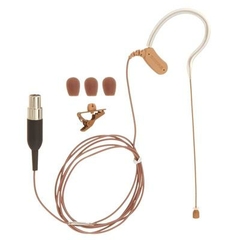 Shure MX153C/O-TQG - Micrófono condensador de diadema omnidireccional subminiatura, color cacao - Ideal para presentaciones y discursos en internet