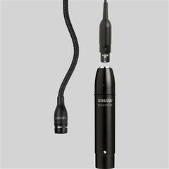 Shure MX202B/S Micrófono Colgante Condensador Supercardioide Negro - Ideal para Ambientes - Calidad Profesional