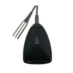 Shure MX393/C - Micrófono condensador cardioide para superficie en negro con conector XLR - Ideal para grabaciones profesionales y presentaciones en vivo