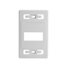 SIEMON Placa de pared modular MAX, de 3 salidas, color blanco, version bulk (Sin Empaque Individual) MOD: MX-FP-S-03-02B