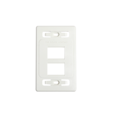 SIEMON Placa de pared modular MAX, de 4 salidas, color blanco, versión bulk (Sin Empaque Individual) MOD: MX-FP-S-04-02B