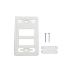SIEMON Placa de pared modular MAX, de 6 salidas, color blanco, versión bulk (Sin Empaque Individual) MOD: MX-FP-S-06-02B