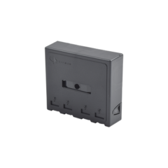 SIEMON Caja de Montaje Superficial, Acepta 4 Módulos MAX, Con Puerta Protectora, Color Negro MOD: MX-SM4-01-D
