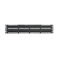 PANDUIT Panel de Parcheo de Impacto 110, Plano, Categoría 5e, de 48 Puertos, 2UR MOD: NK5EPPG48Y