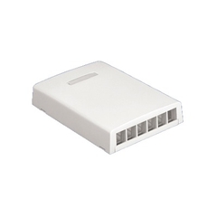 PANDUIT Caja de montaje en superficie para 6 módulos - Blanco Mate MOD: NK6BXIW-AY