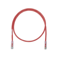 PANDUIT Cable de parcheo UTP Categoría 6, con plug modular en cada extremo - 1 ft (30.48 cm) - Rojo NK6PC1RDY