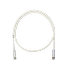 PANDUIT Cable de parcheo UTP Categoría 6, con plug modular en cada extremo - 1 ft (30.48 cm) - Blanco MOD: NK6PC1Y