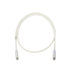 PANDUIT Cable de parcheo UTP Categoría 6, con plug modular en cada extremo - 1.5 m. - Blanco Mate NK6PC5Y