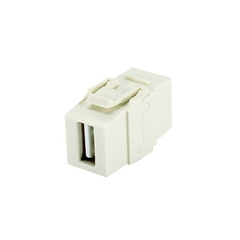 PANDUIT Módulo Acoplador USB 2.0, Hembra a Hembra, Tipo Keystone, Color Blanco MOD: NKUSBAAWH