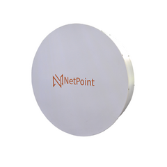 NetPoint Antena Blindada de alta gama / 3 ft / 10-11 GHz / Ganancia 38 dBi / Conector de guía de onda para radios B11 / Montaje con alineación milimétrica / Tornillería de acero inoxidable MOD: NP11