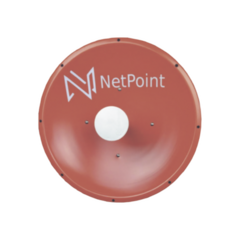 NetPoint Antena altamente Direccional / 4 ft / 4.9-6.4 GHz / Diseñada para ambientes salinos / Ganancia 37 dBi / SLANT de 45 ° y 90 ° / Incluye radomo, jumper y montaje de acero inoxidable. MOD: NPTR3