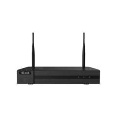 HiLook by HIKVISION NVR 4 Megapixel / 4 canales IP / 1 Bahía de Disco Duro / 2 Antenas WIFI / Salida de Vídeo Full HD MOD: NVR-104MH-D/W