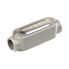 RAWELT Caja oval roscada tipo C de 1 1/4" (31.8 mm) Incluye tapa y tornillos. MOD: OC-2625C