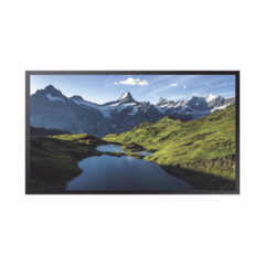 SAMSUNG ELECTRONICS Pantalla Profesional LED 55" para Exterior con Vidrio Templado de Protección 5T, Full HD (1080p), HDMI/HDBaseT (LAN), Brillo 3500 cd/m2. Compatible VESA MOD: OH55A-S