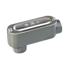 RAWELT Caja oval roscada tipo LB de 2 1/2" L (50.8 mm) Incluye tapa y tornillos. MOD: OLB-0297C