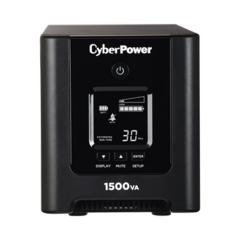 CYBERPOWER UPS de 1500 VA/1050 W, Topología Línea Interactiva, Entrada 120 Vca NEMA 5-15P, Onda Senoidal Pura, Tipo Mini Torre, Con 8 Tomas NEMA 5-15R MOD: OR1500PFCLCD