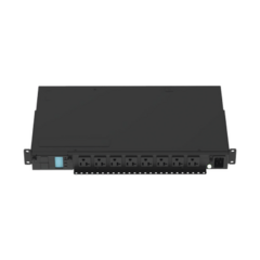 PANDUIT PDU Monitoreable (MI) para Distribución de Energía, Enchufe de Entrada NEMA 5-15P, Con 8 Salidas 5-20R, Horizontal 19in, 120 Vca, 15 Amp, 1UR MOD: P08D09M