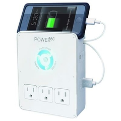 P360-DOCK PANAMAX Protector Contra Descargas Eléctricas con 2 Puertos USB para Carga - Potente y Seguro para Sus Dispositivos