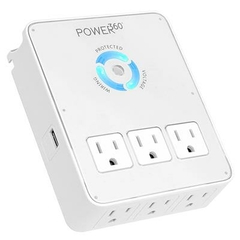 P360-DOCK PANAMAX Protector Contra Descargas Eléctricas con 2 Puertos USB para Carga - Potente y Seguro para Sus Dispositivos - buy online