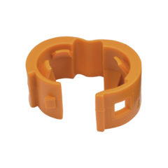 PANDUIT Kit de 25 Clips de Identificación Para Patch Cords, Compatible con Diámetros de 4.7 a 7.8 mm, Color Naranja PCBANDOR-Q