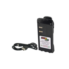 POWER PRODUCTS Batería con cargador USB integrado de Li-Ion 2000MAH con clip para radios Motorola HT750/1250, PRO5150/5550/7150/7350/7550 MOD: PCHNN9013