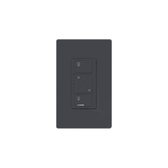 LUTRON ELECTRONICS (Caseta Wireless) Atenuador de pared. Aumenta/Disminuye Intensidad de Iluminación. No requiere cable neutro. 150W LED / 600W INC/HAL PD-6WCL-BL