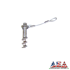 AMERICAN EARTH ANCHORS Cable con Doble Guardacabo para Ancla Temporal (Ancla no incluida). MOD: PE-TC