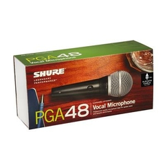 Shure PGA48-QTR Micrófono dinámico para voz - Modelo PGA48-QTR - Ideal para presentaciones y shows en vivo - Adecuado para salas y escenarios pequeños - buy online