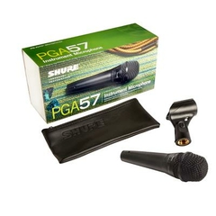 Shure PGA57-XLR Micrófono dinámico para instrumento - Modelo Shure, Ideal para grabaciones en vivo y estudio, Patrón polar cardioide ofreciendo un excelente rechazo fuera del eje. - buy online