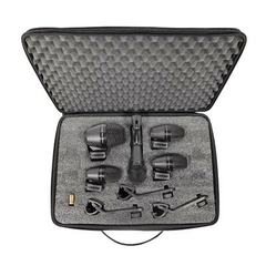 Shure PGADRUMKIT5 Kit de 5 micrófonos para Batería - Modelo Shure - Sonido claro y preciso - Incluye micrófonos para bombo, caja, toms y overhead