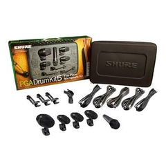 Shure PGADRUMKIT5 Kit de 5 micrófonos para Batería - Modelo Shure - Sonido claro y preciso - Incluye micrófonos para bombo, caja, toms y overhead - tienda en línea