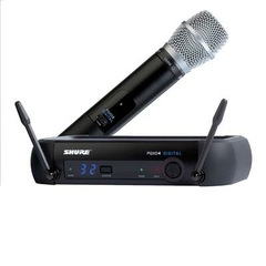 Shure PGXD24/SM86-X8 - Sistema Inalámbrico Digital con Micrófono para Voz SM86 - Potente, Versátil y Profesional