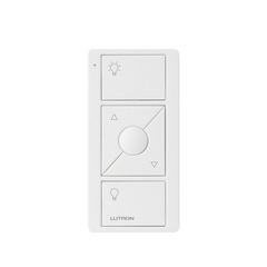 LUTRON ELECTRONICS Control remoto PICO 3 botones encender/apagar, subir/bajar intensidad, color blanco, complemente con un atenuador Caseta, RA2, RadioRa2. MOD: PJ23BRLTSWL01