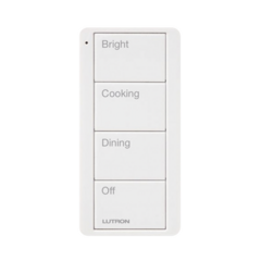 LUTRON ELECTRONICS Control remoto inalambrico PICO, con escenas predefinidas para espacio en cocina. MOD: PJ24BGWHP02