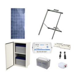 EPCOM POWERLINE Kit Solar de 14 W con PoE Pasivo 24 Vcc para un radio de Ubiquiti airMAX o Cambium ePMP MOD: PL-1224G-1R