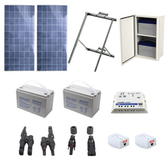 EPCOM POWERLINE Kit Solar de 17 W con PoE Pasivo 24 Vcc para 2 Radios de Ubiquiti airMAX, Cambium ePMP MOD: PL-1224G-2R
