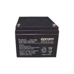 EPCOM POWERLINE Batería con Tecnología AGM/VRLA, 25 Ah. 12 Vcc MOD: PL2512