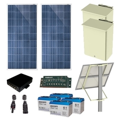 EPCOM POWERLINE Kit Solar de 25 W con 4 Puertos PoE 802.3af/at MOD: PL-4POE-25