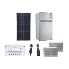 EPCOM POWERLINE Kit de energía solar para refrigerador de 105 L de aplicaciones aisladas de la red eléctrica MOD: PL-FRIDGE-105