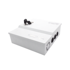 EPCOM POWERLINE Fuente de poder profesional de 12 Vcc @ 16 A / para 16 cámaras / Con capacidad de batería de respaldo / Requiere batería / Voltaje de entrada de 96-264 Vca MOD: PLK12DC16ABK