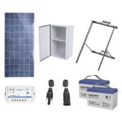 EPCOM POWERLINE Kit de energía solar de 12 Vcc para alimentar radar de velocidad X-RADAR1 PLRAD-FV