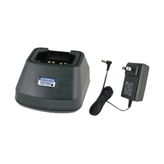 POWER PRODUCTS Cargador rápido de escritorio para radios Motorola EP350 y para batería PMNN4080R/4080LIXT MOD: PP-C-EP350